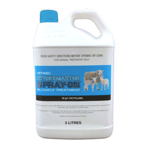 Vetmec Strikemaster Spray-On Blowfly Treatment - 5L